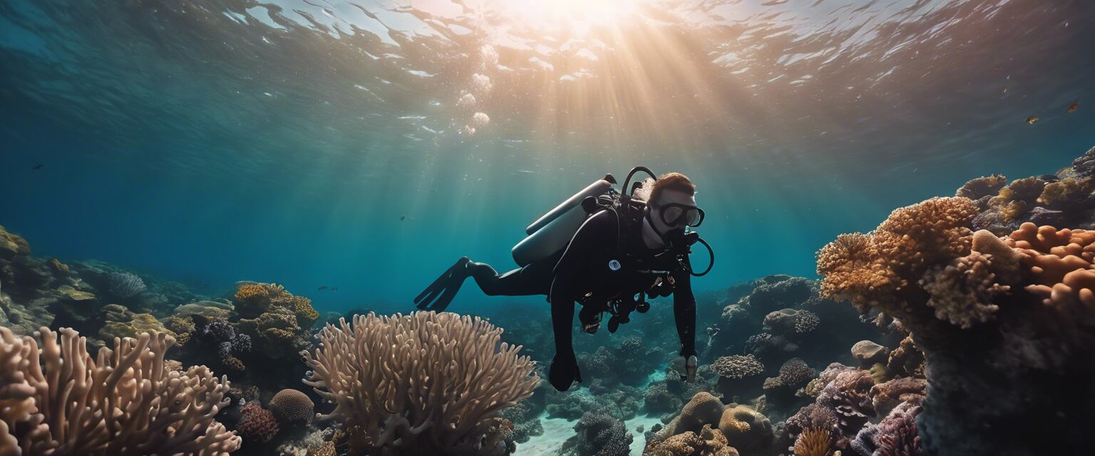 Scuba Diver with Knife